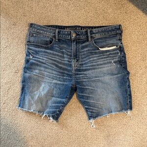 American Eagle Outfitters Men's Blue Denim Jean Shorts